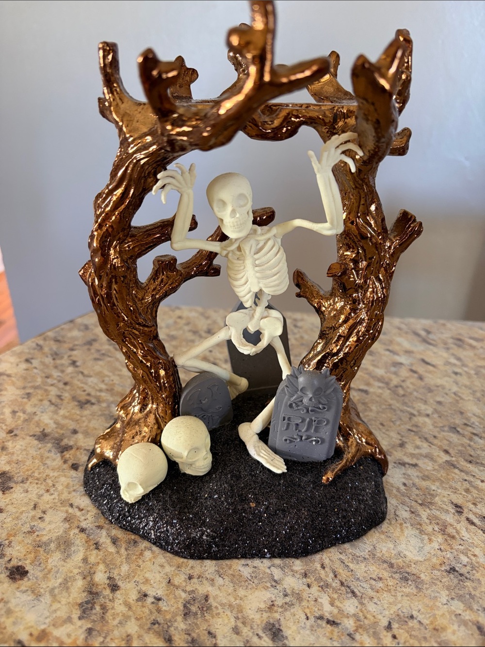 Bath & Body Works Halloween Skeleton Three Wick Candle Holder